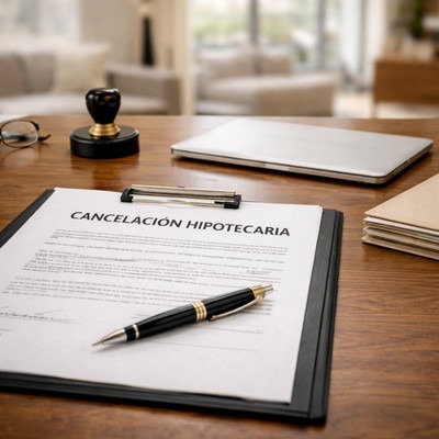 Cancelación de hipoteca Notaría Vía Augusta 4